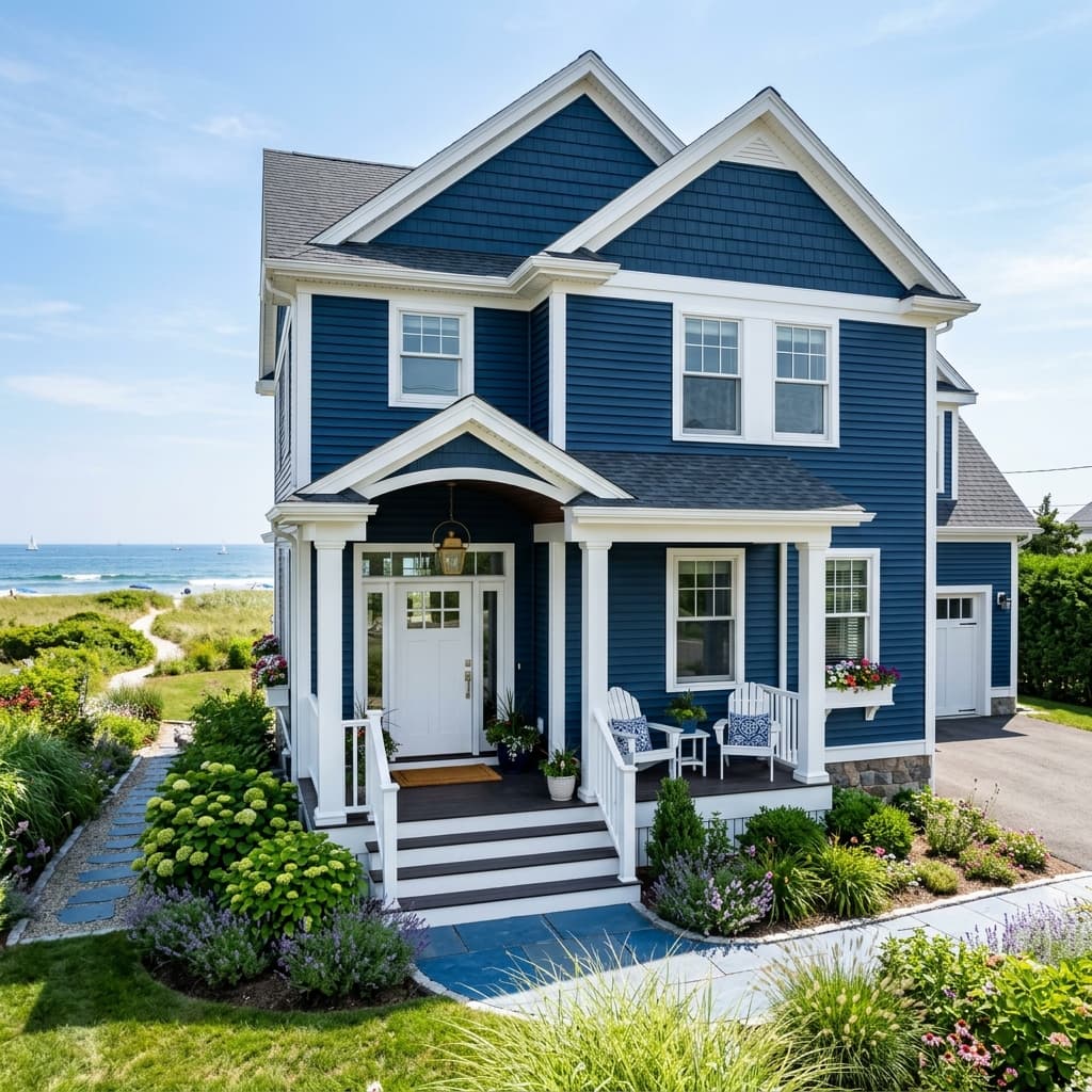 CertainTeed Pacific Blue siding home