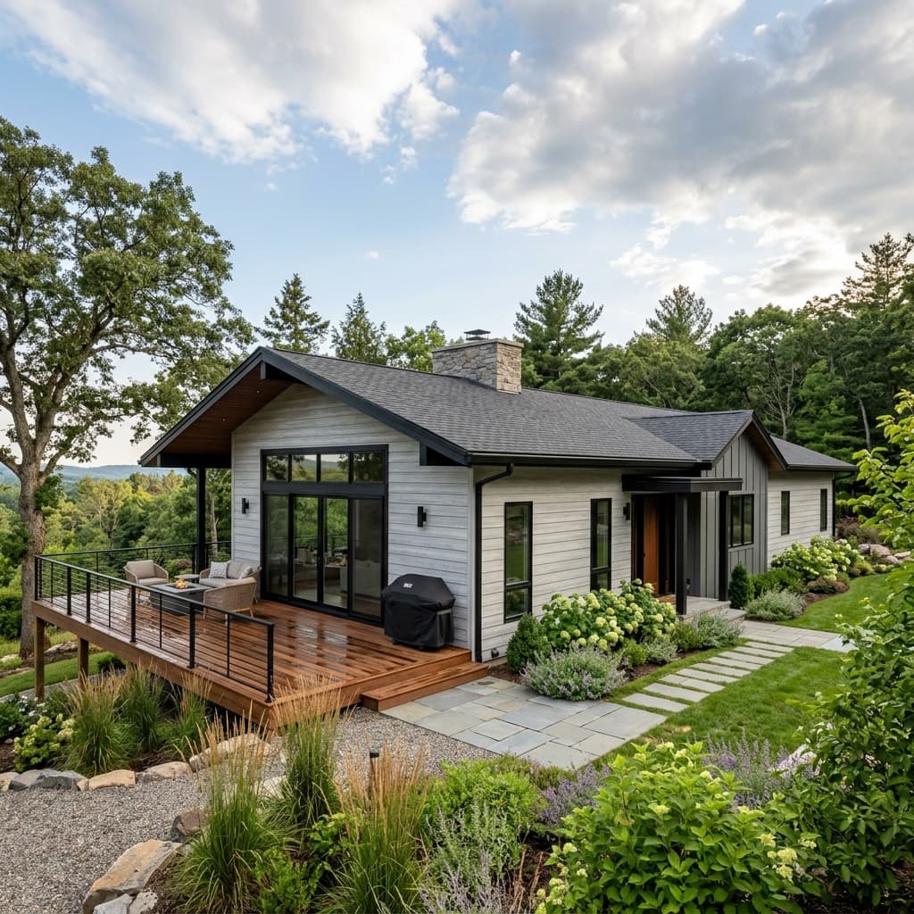 CertainTeed Sterling Gray siding home