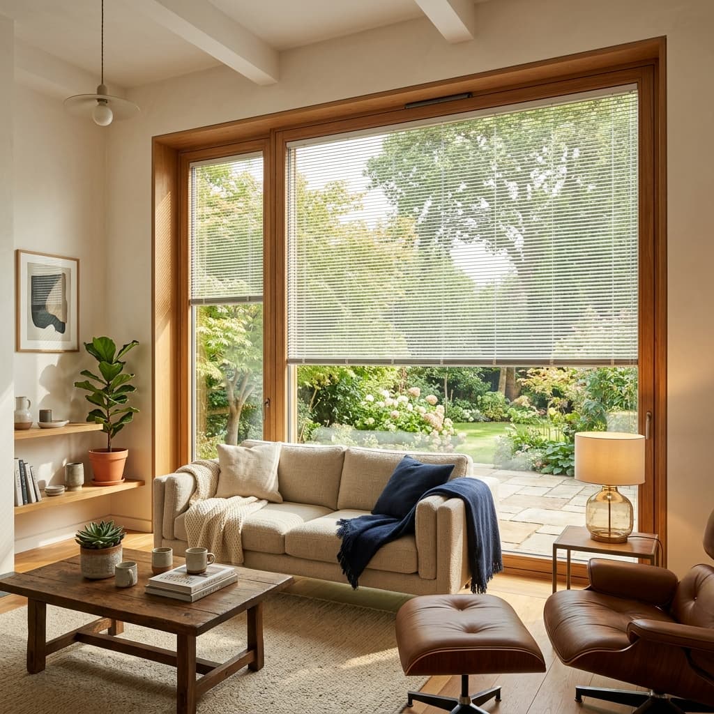 Pella between the glass blinds interior