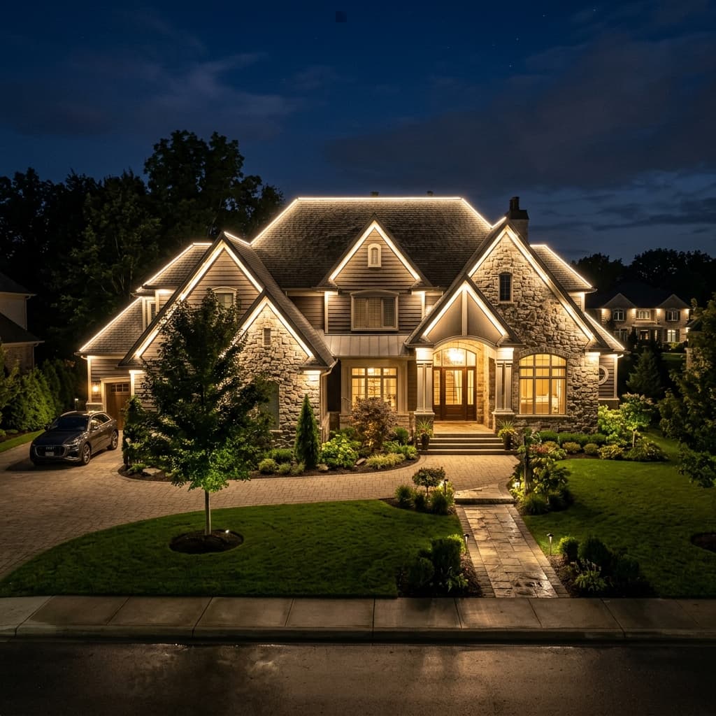 Trimlight warm white architectural lighting