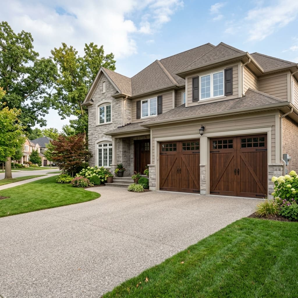 A beautiful home showcasing Carriage Style Colors