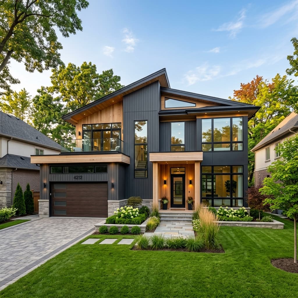 Exterior visualizer showing modern siding