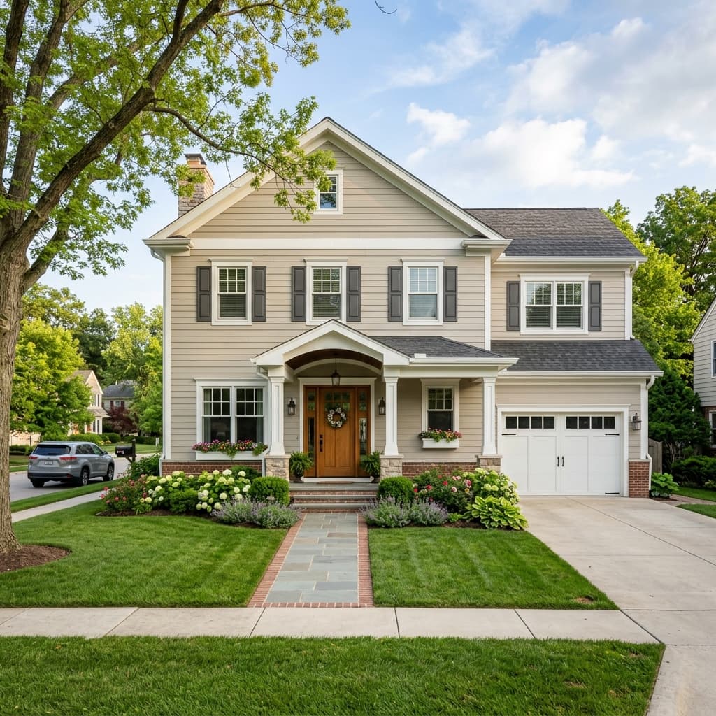 A beautiful home showcasing Warm Neutral Palettes