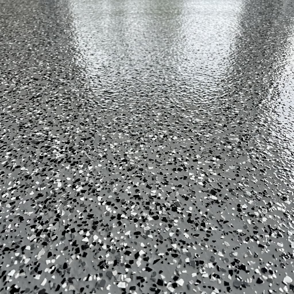 Flake Garage Epoxy Texture