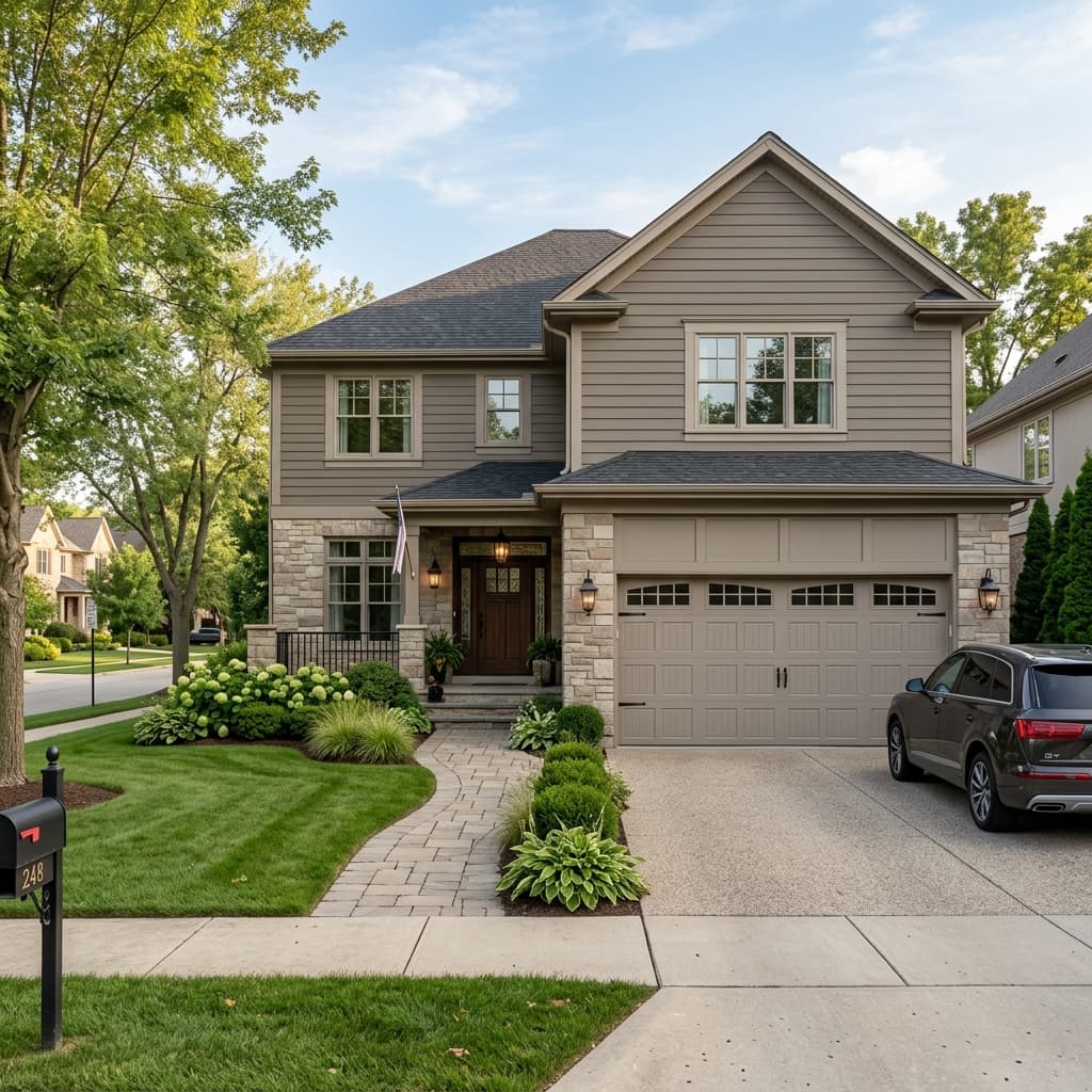 A beautiful home showcasing Mushroom & Taupe Colors