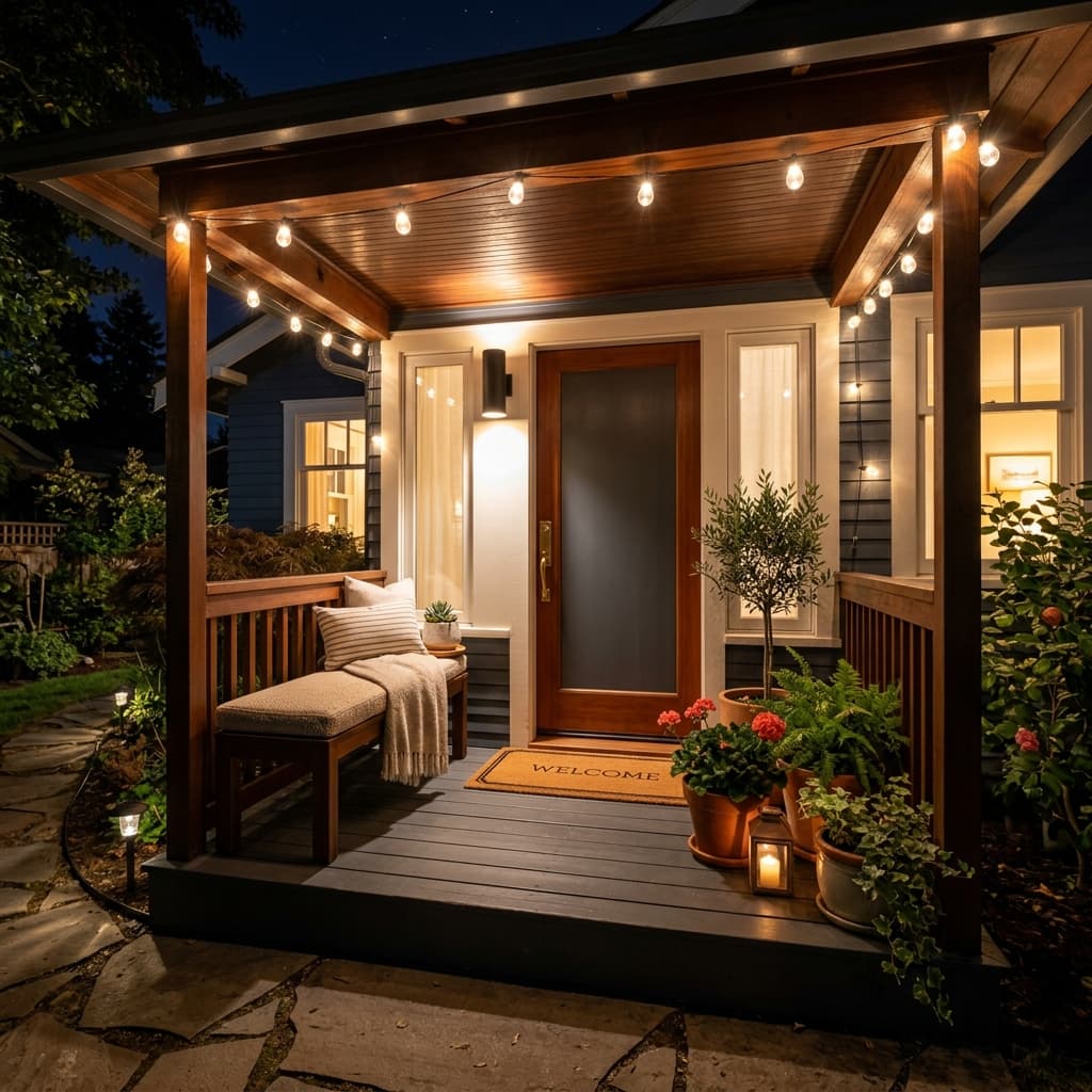 A beautiful home showcasing Porch Decor for Small Spaces