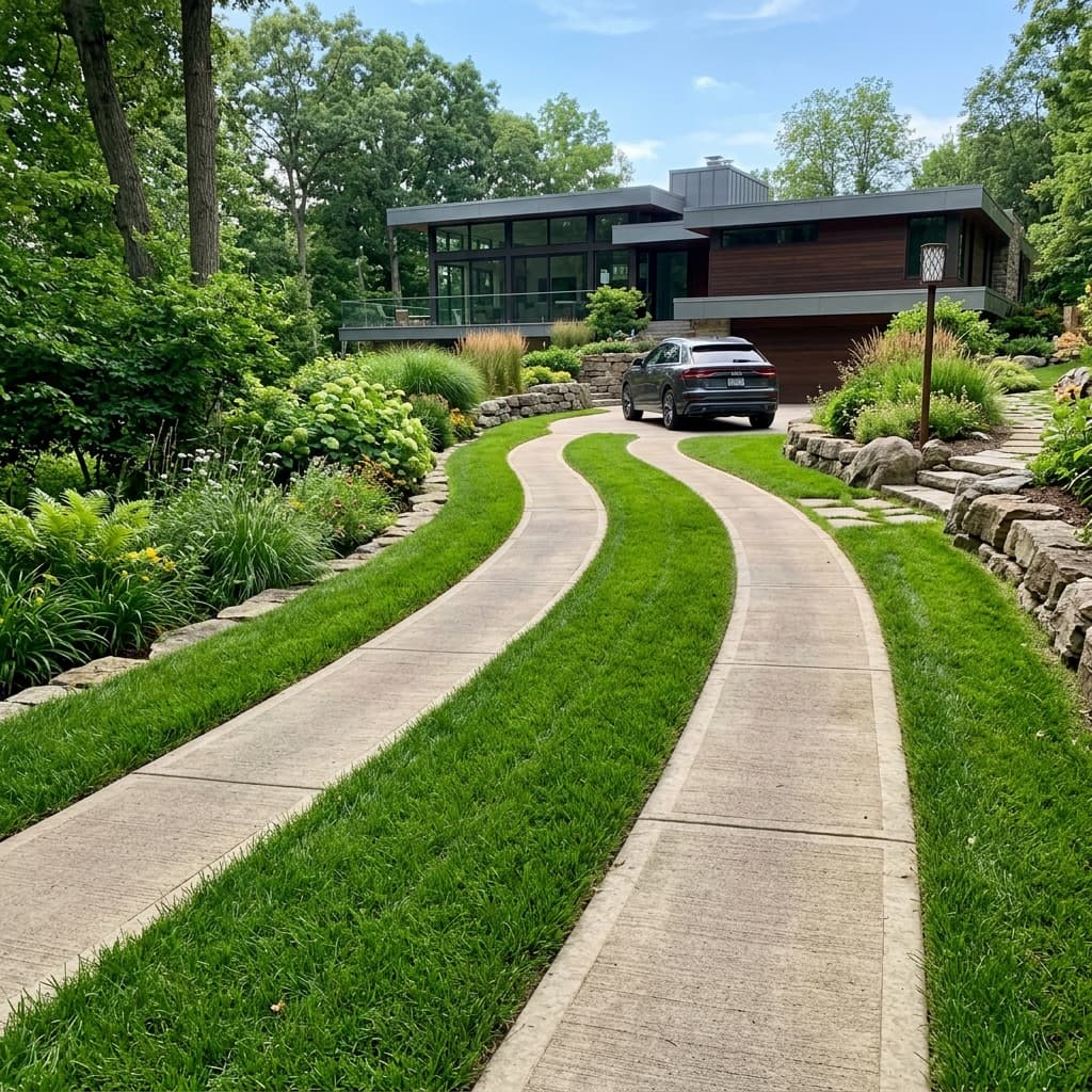 A beautiful home showcasing Ribbon Ideas with Grass