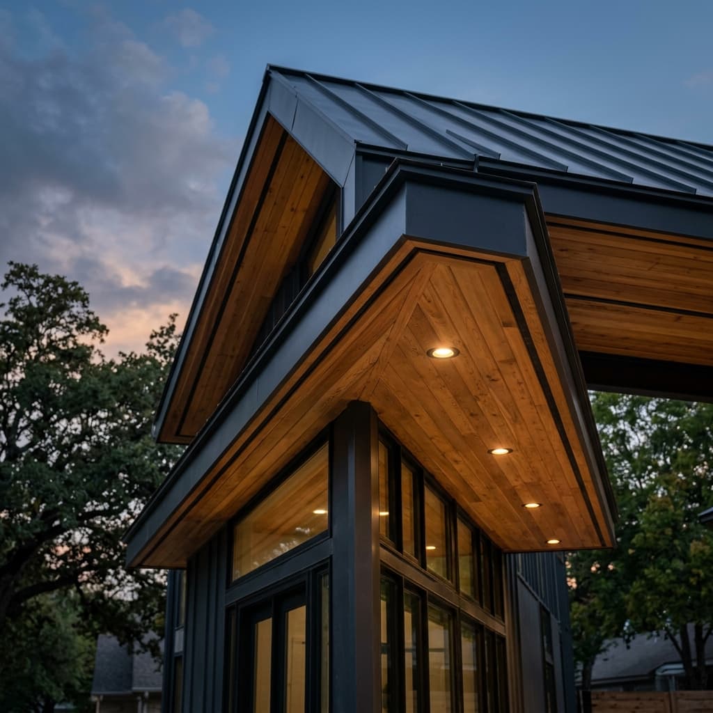 A beautiful home showcasing Soffit Layout Ideas