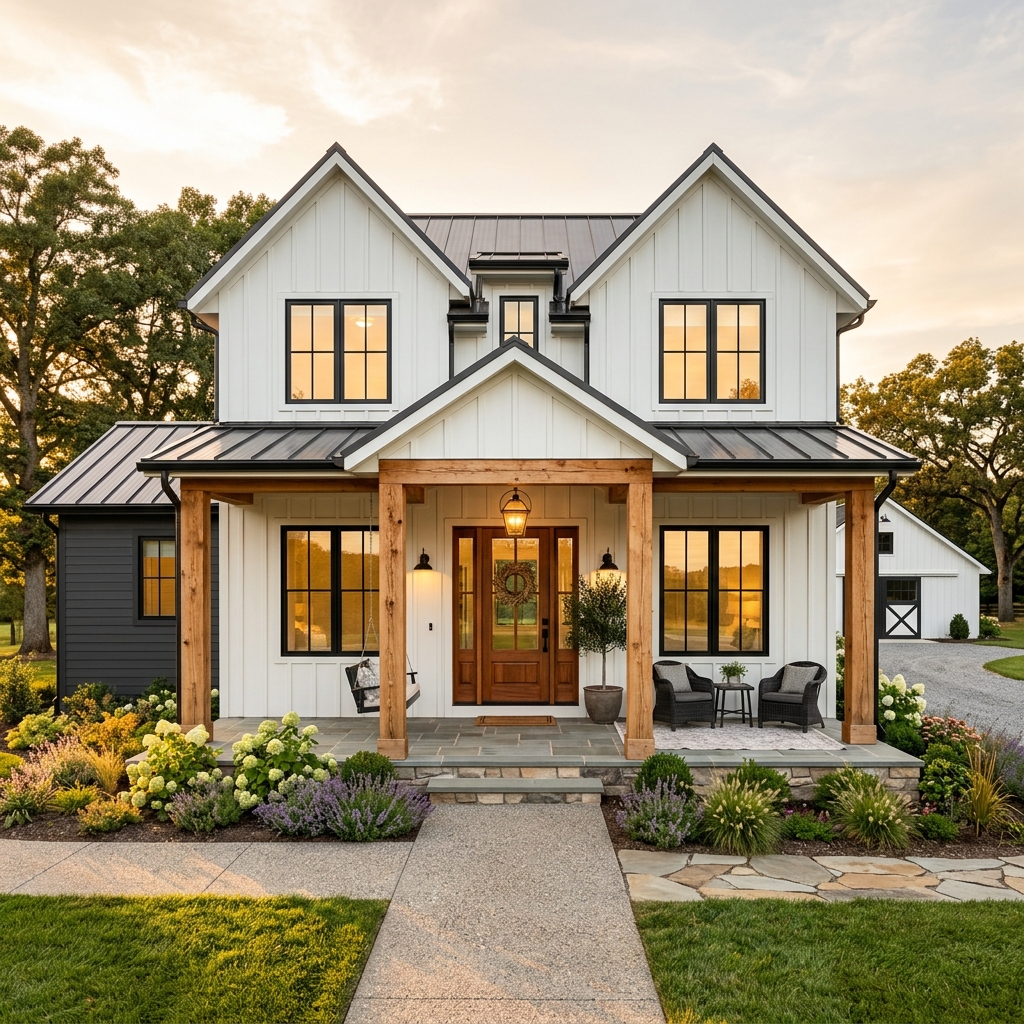 Modern Farmhouse Exterior Design Simulator